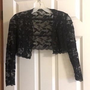 Black lace bolero jacket